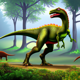 Dinosaur 20 steps