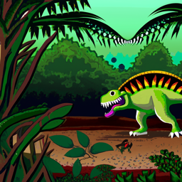 Dinosaur 40 steps